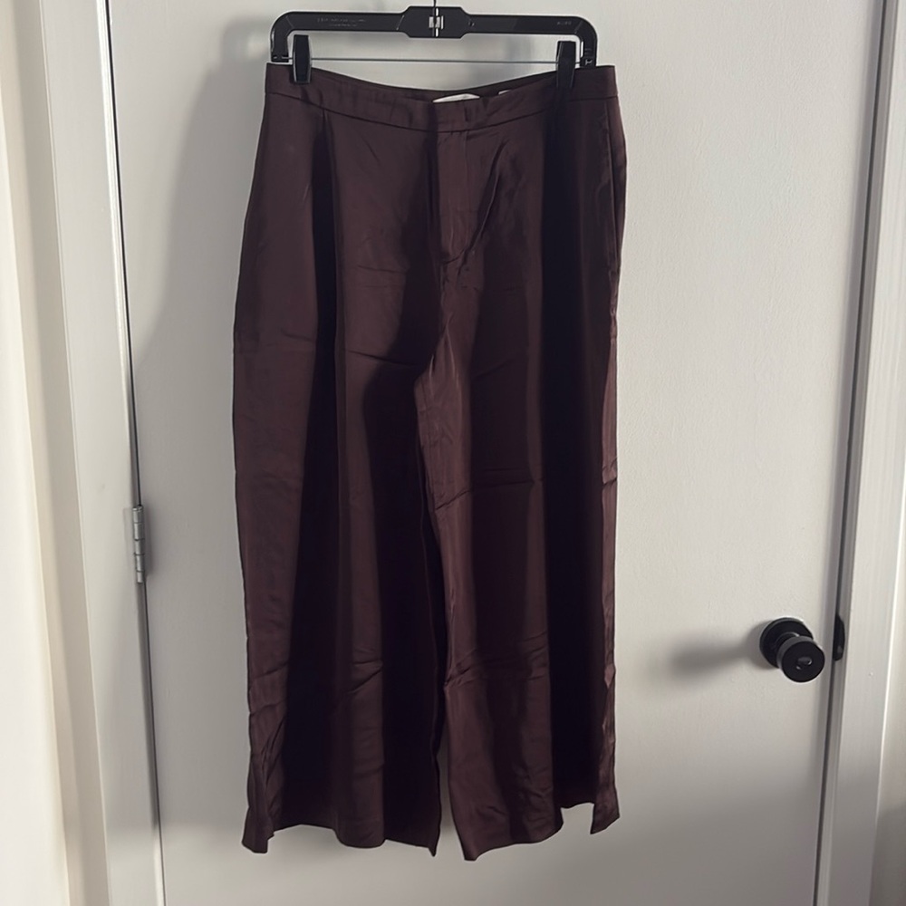 Vince silky wide leg crop trouser
